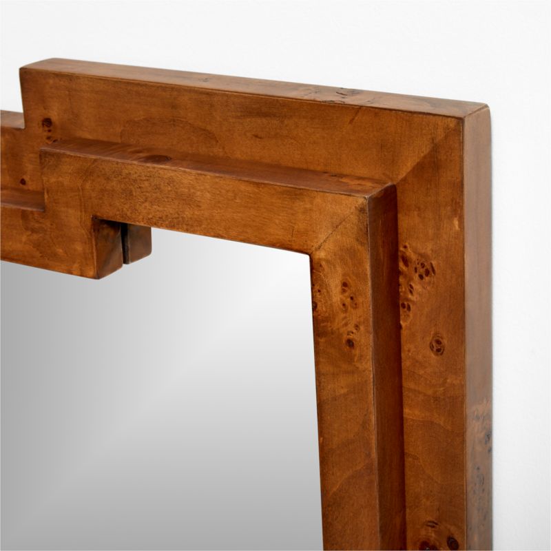 Burl Wood Wall Mirror