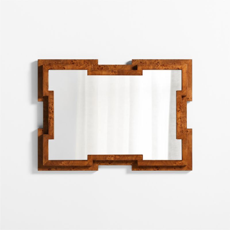 Burl Wood Wall Mirror