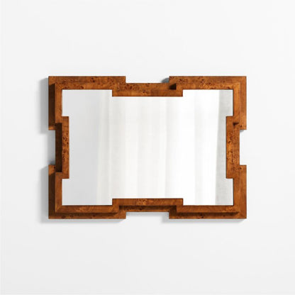 Burl Wood Wall Mirror