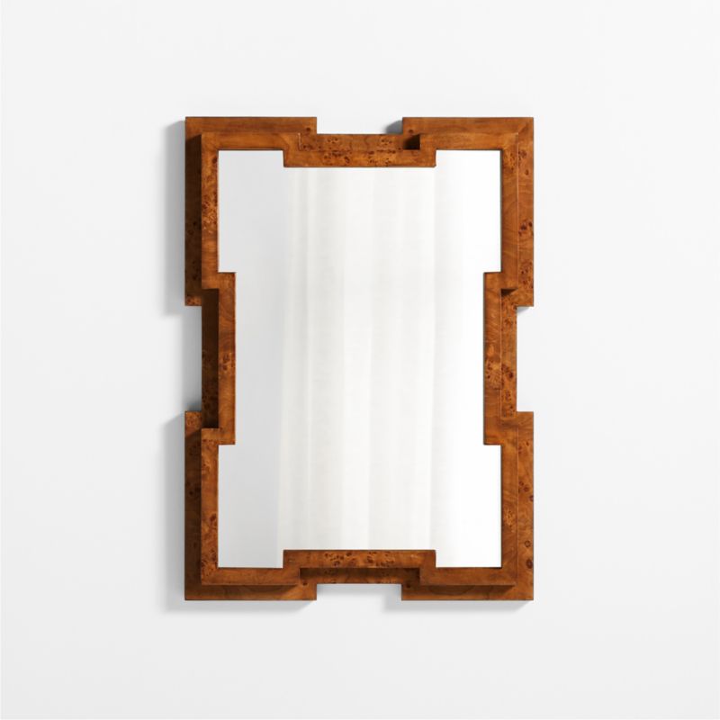 Burl Wood Wall Mirror