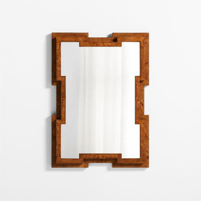 Burl Wood Wall Mirror