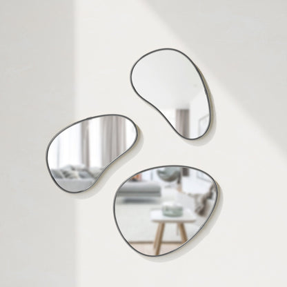 Pebble Wall Mirrors, Set of 3