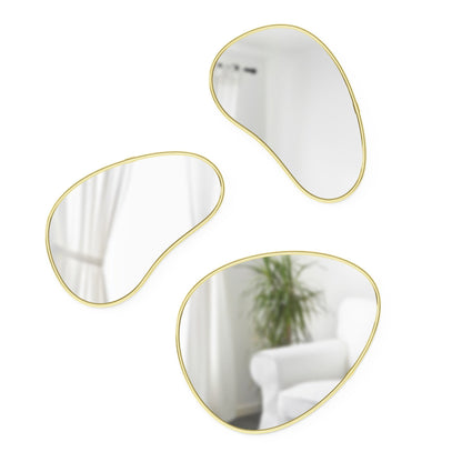 Pebble Wall Mirrors, Set of 3